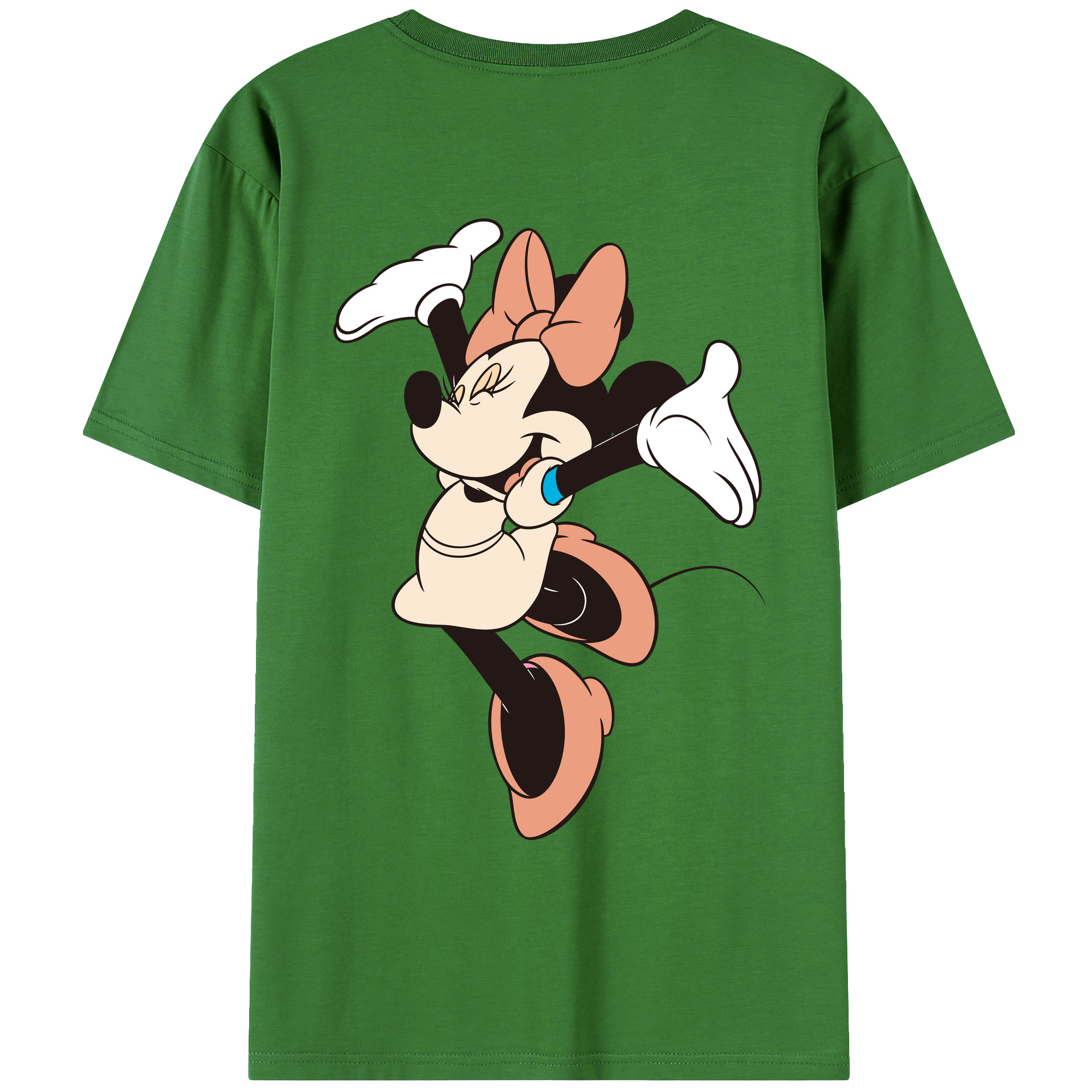 （画像用） ミッキーマウス Mickey Mouse レディース半袖Tシャツ(バックプリント)